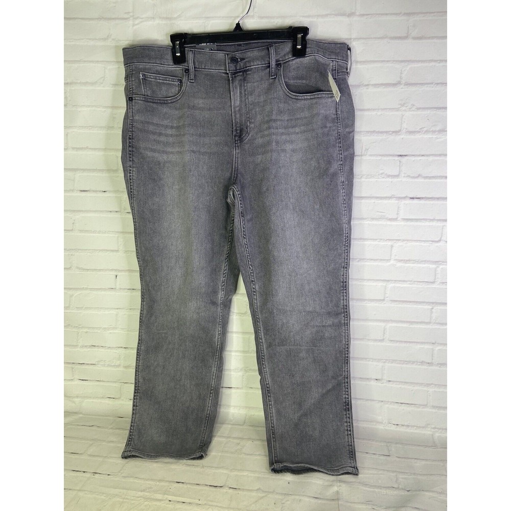 Gap Vintage Slim Tapered Jeans Womens Plus Size 34/18 Regular Charcoal Mid Rise